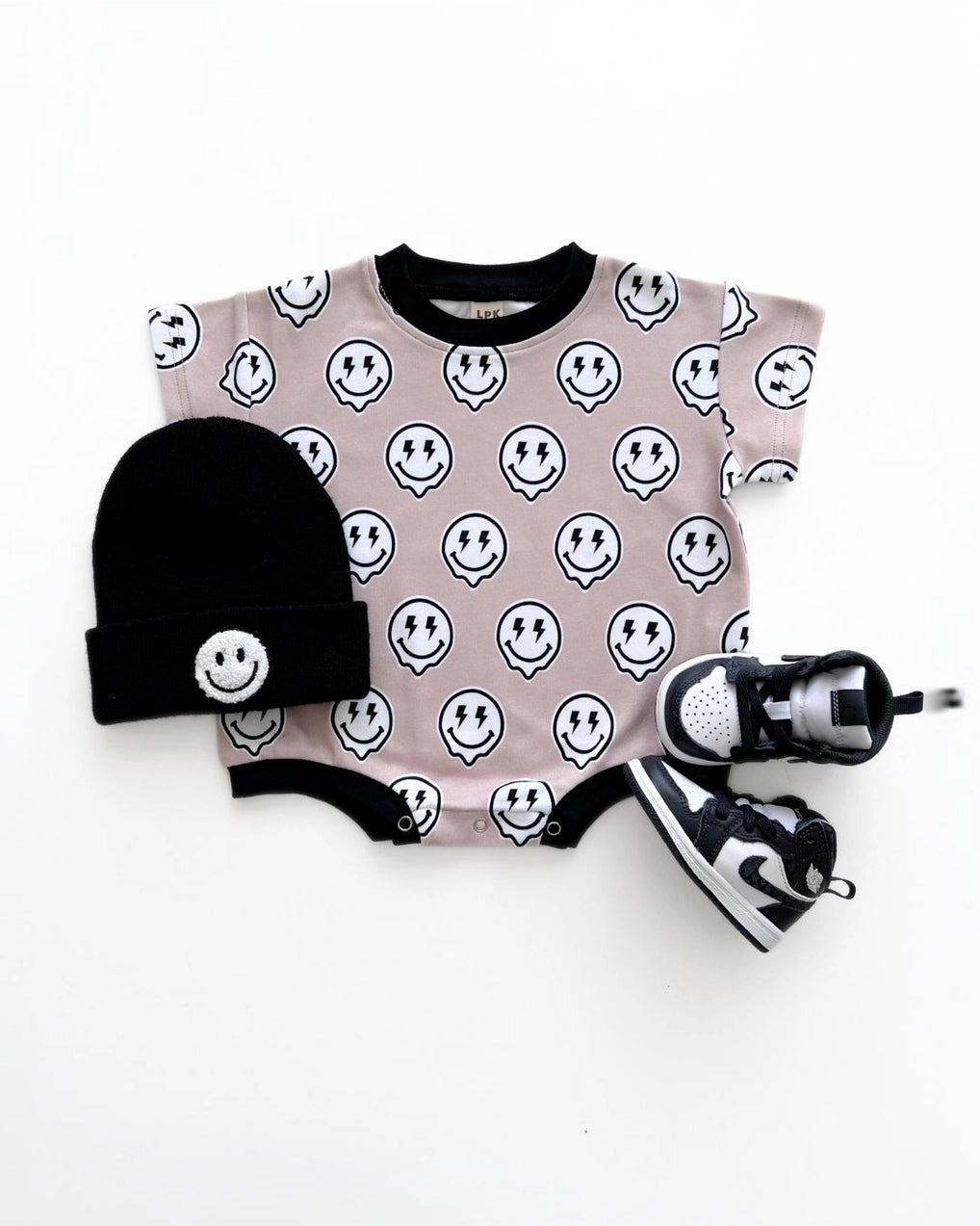 Short Sleeve Bubble Romper | Electric Drippy - PREORDER