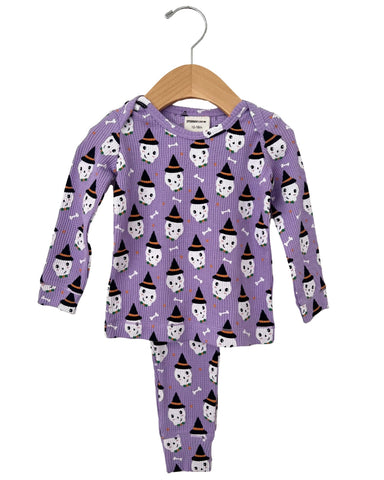 Waffle Top & Pants Set | Spooky Skeleton - PREORDER