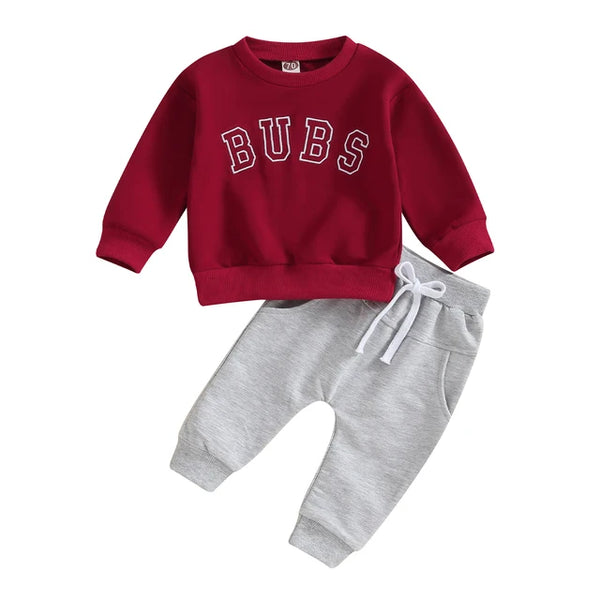 BUBS Embroidered Jogger Outfits (5 Colors) - PREORDER