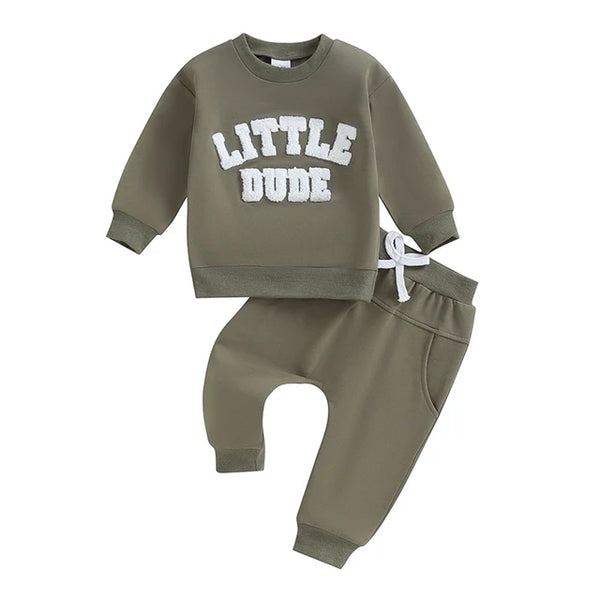 Little Dude Jogger Outfits (5 Colors) - PREORDER