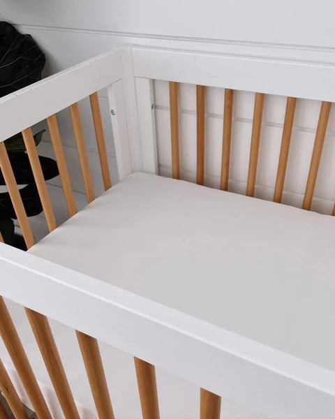 Stretch Crib Sheet | White - PREORDER