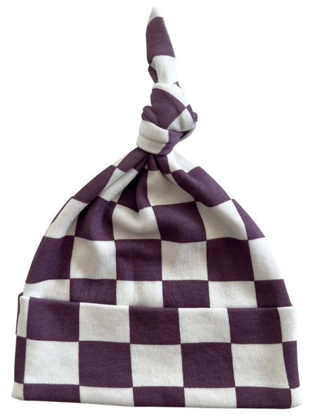Beanie Hat | Berry Cheesecake Checkerboard - PREORDER
