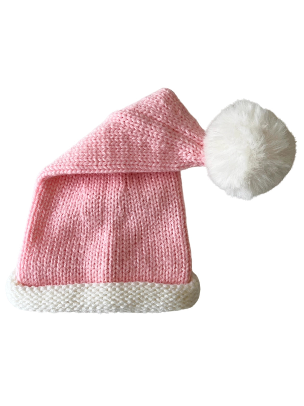 Santa Knit Hat | Pink - PREORDER