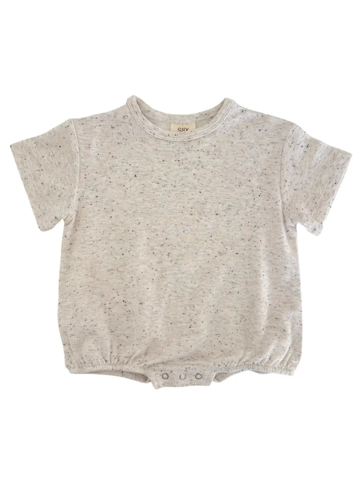 Speckle Bubble Romper | Dove - PREORDER