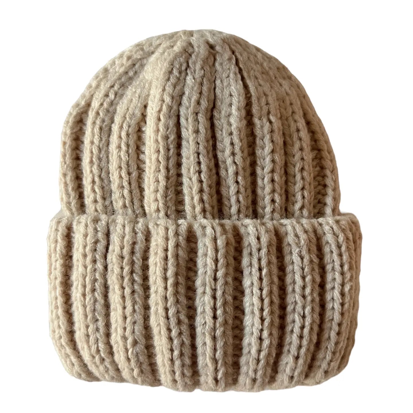 Baby's First Hat | Chunky Knit Almond - PREORDER