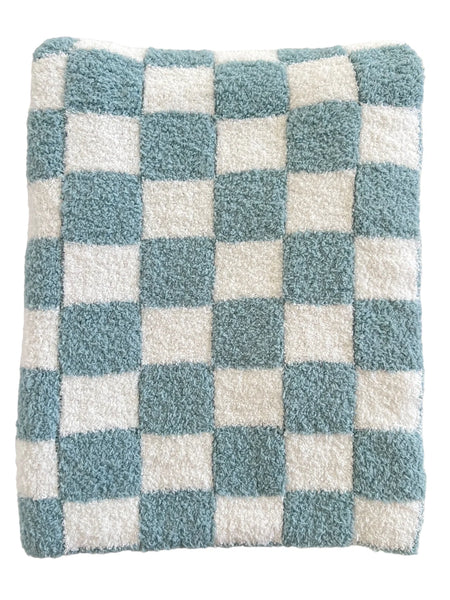 Phufy® Bliss Checkerboard Blanket | Powder - PREORDER