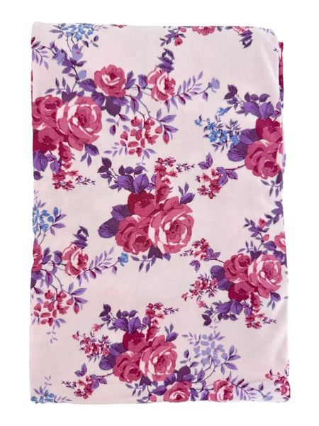 Stretch Swaddle Blanket | Violet Rose - PREORDER
