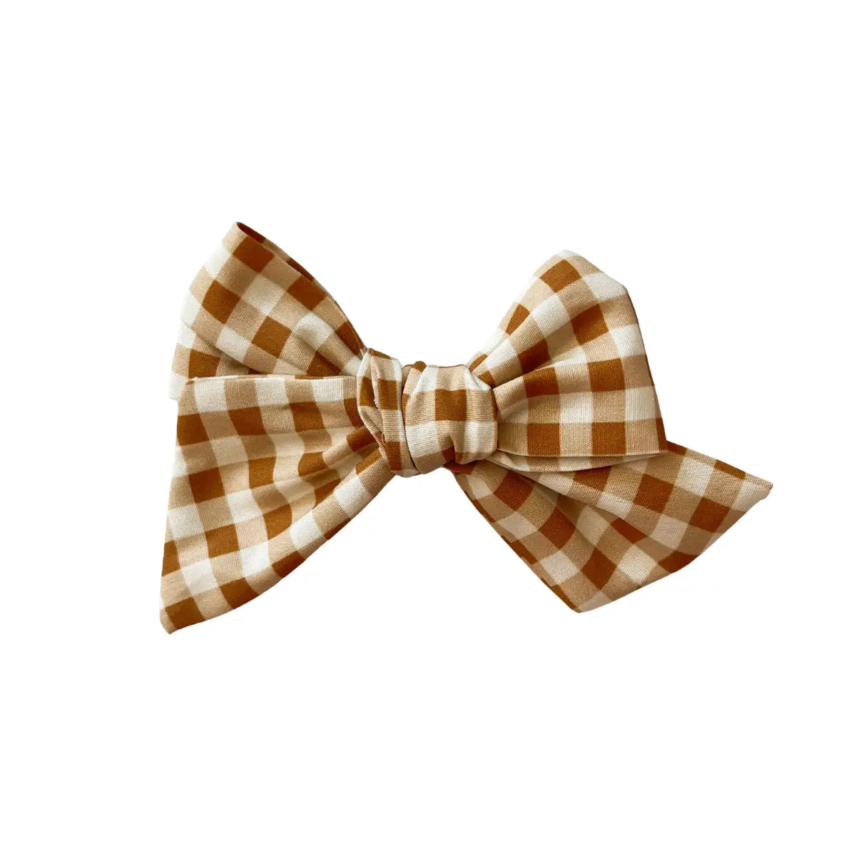 Bow | Mustard Gingham - PREORDER