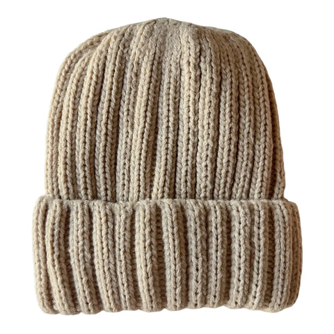 Chunky Knit Hat | Almond - PREORDER