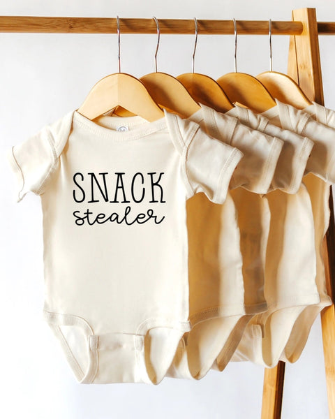 Cotton Bodysuit or Tee | Snack Stealer/Dealer - PREORDER