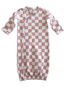 Gown | Strawberry Shortcake Checkerboard - PREORDER