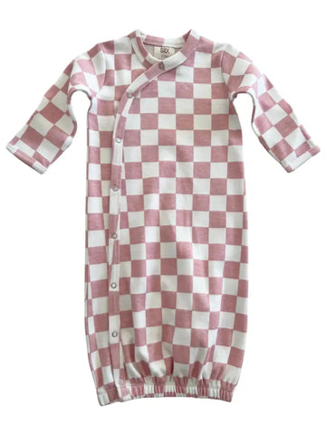Gown | Strawberry Shortcake Checkerboard - PREORDER
