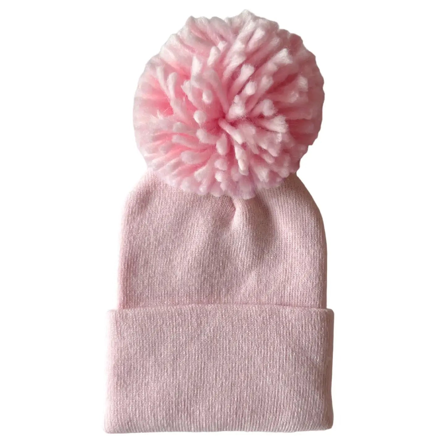 Baby's First Hat | Petal Pink Pom - PREORDER