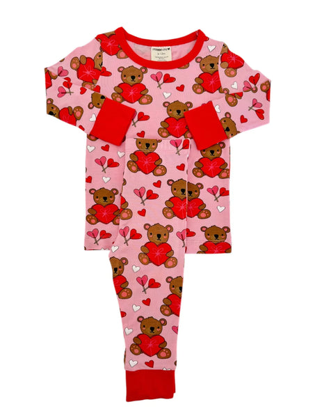 Top & Pants Set | Valentine Bear Pink - PREORDER