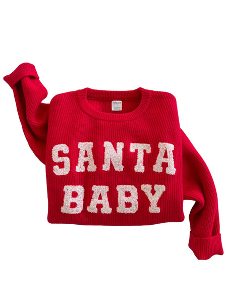MAMA Knit Sweater | Santa Baby - PREORDER
