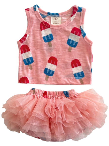 Tutu Top & Bloomer Set | Bomb Pops - PREORDER