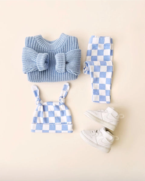 Checkered Leggings | Blue - PREORDER