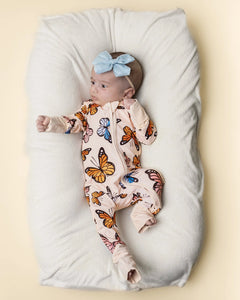 Bamboo Zip Romper | Butterflies - PREORDER