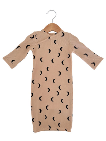 Waffle Gown | Tan/Black Moon - PREORDER