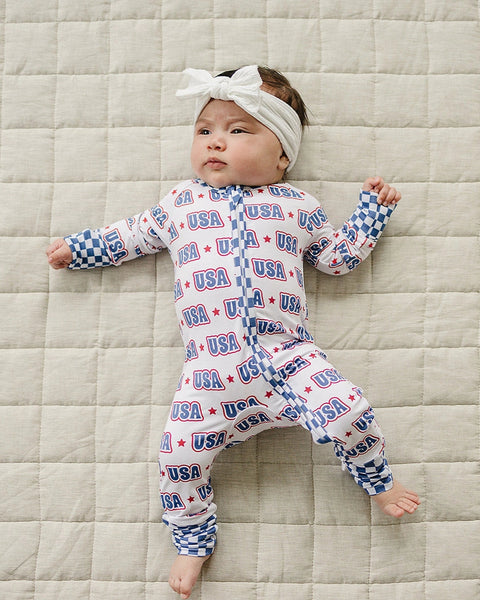Bamboo Zip Romper | USA - PREORDER
