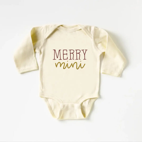 Cotton Bodysuit or Tee | Merry Mama/Mini - PREORDER