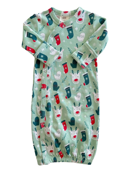 Gown | Green Reindeer - PREORDER