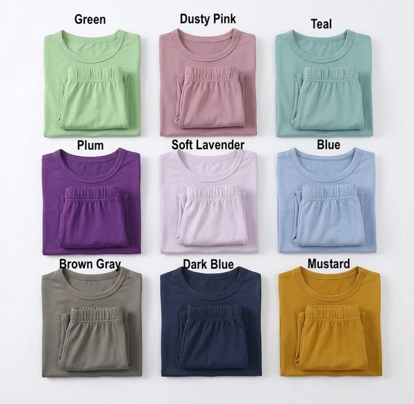 Print *CUSTOM* Bamboo Top & Shorts Set | 15 Colors - PREORDER