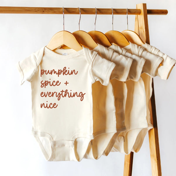 Cotton Bodysuit or Tee | Pumpkin Spice & Everything Nice - PREORDER