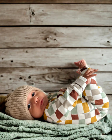 Zip Romper | Cannoli Checkerboard - PREORDER