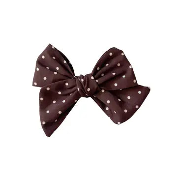 Bow | Maroon Polkadots - PREORDER