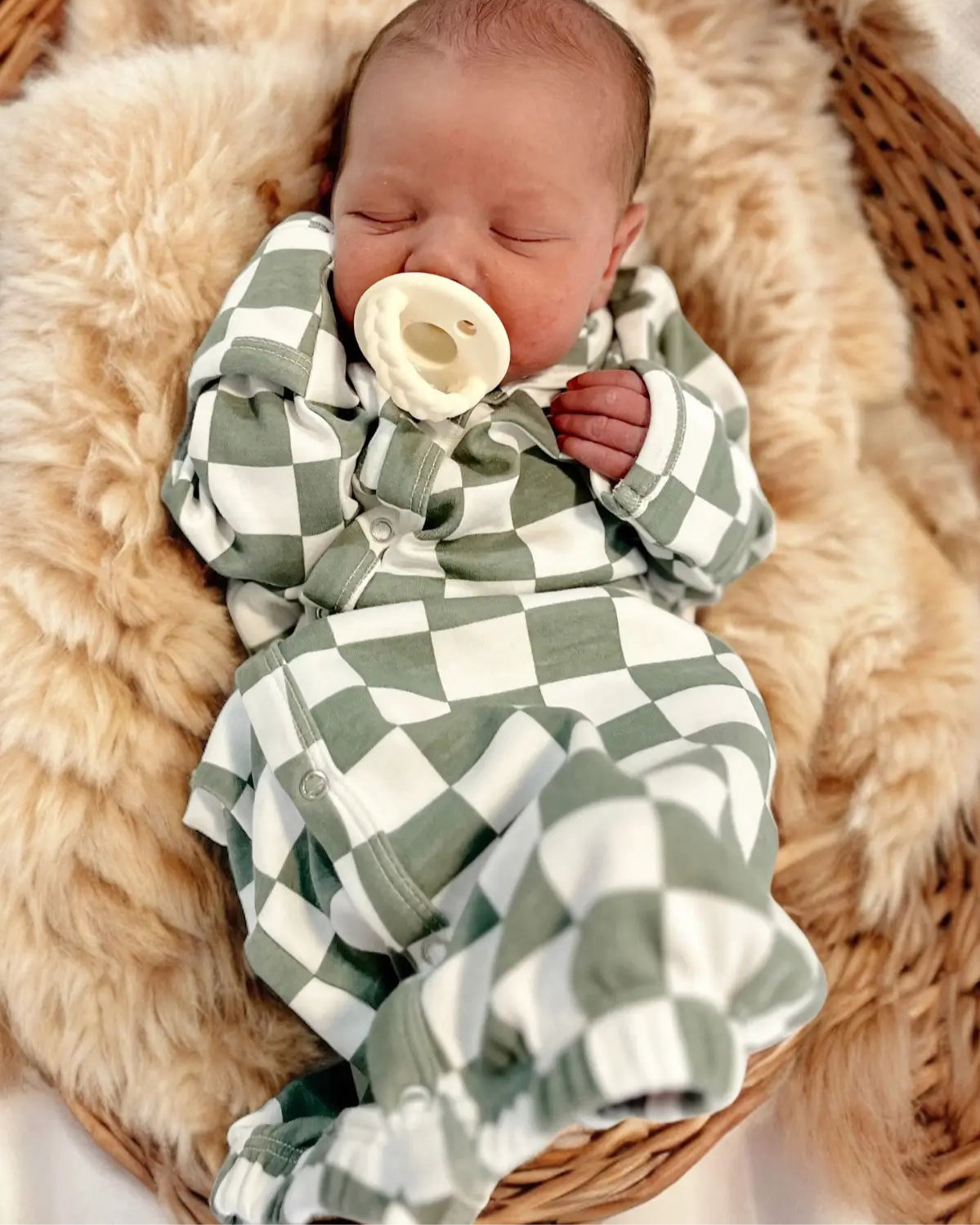 Gown | Matcha Milkshake Checkerboard - PREORDER