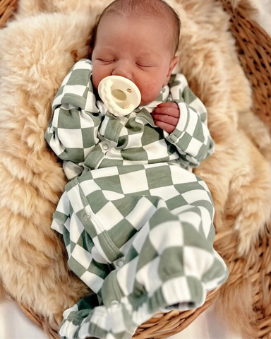 Gown | Matcha Milkshake Checkerboard - PREORDER