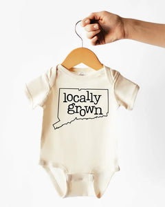 Locally Grown Cotton Bodysuit or Tee | Connecticut - PREORDER