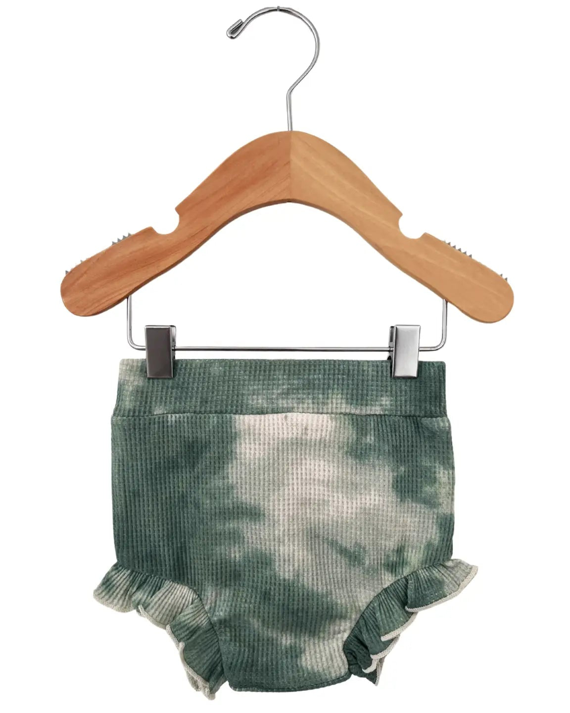 Waffle Ruffle Bloomer | Matcha Tie Dye - PREORDER