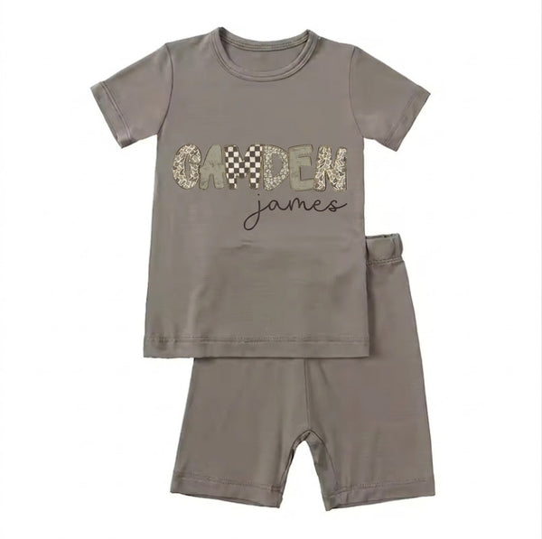 Print *CUSTOM* Bamboo Top & Shorts Set | 15 Colors - PREORDER