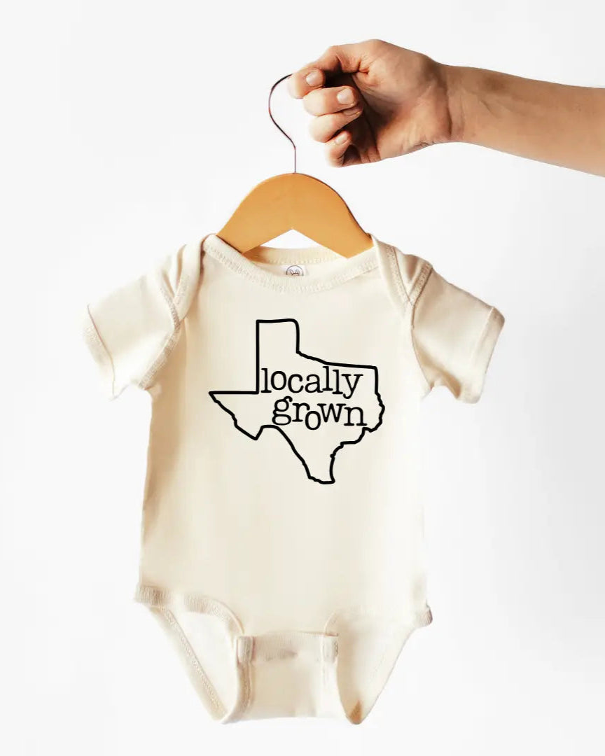Locally Grown Cotton Bodysuit or Tee | Texas - PREORDER