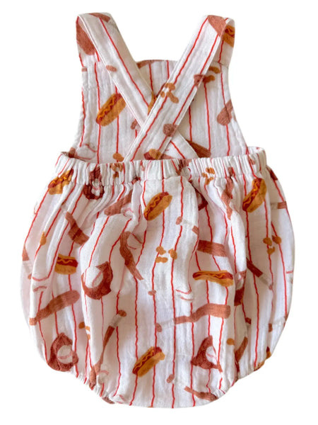 Sunsuit Romper | Baseball Game - PREORDER