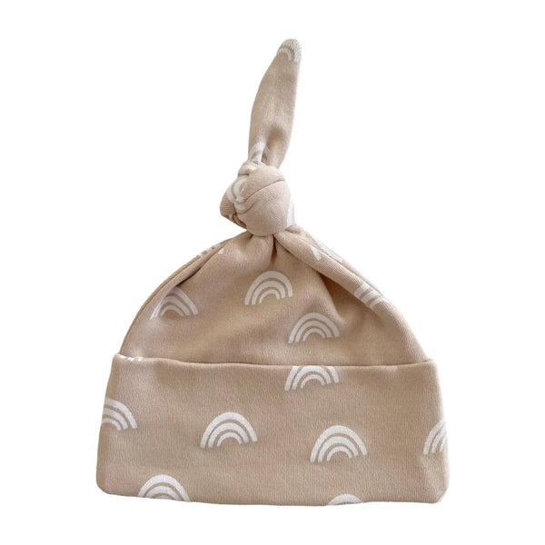 Beanie Hat | Tan Rainbow - PREORDER