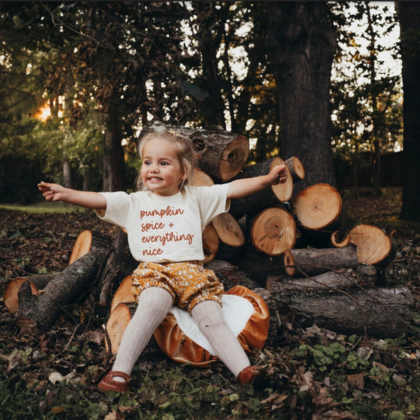 Cotton Bodysuit or Tee | Pumpkin Spice & Everything Nice - PREORDER