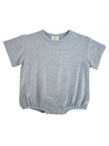 Speckle Bubble Romper | Glacier - PREORDER