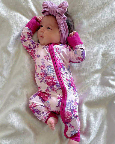 Zip Romper | Violet Rose - PREORDER