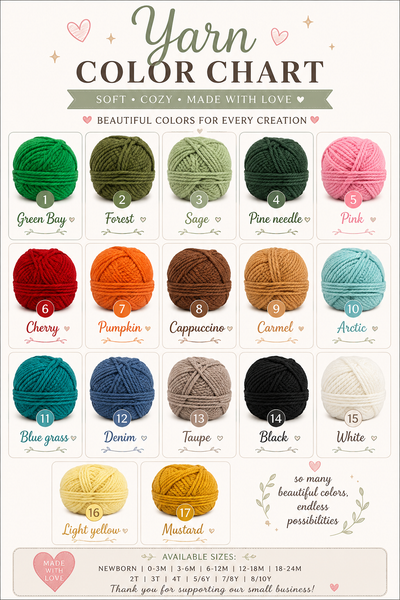 Yarn *CUSTOM* Name Chunky Knit Sweater | 7 Colors