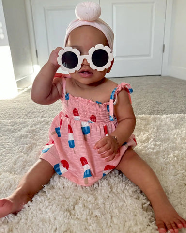 Smocked Ruffle Top & Bloomer Set | Bomb Pops - PREORDER