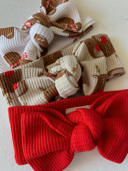 Waffle Knot Bow | Reindeer - PREORDER