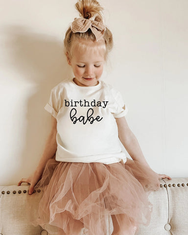 Cotton Bodysuit or Tee | Birthday Babe - PREORDER