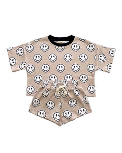 Top & Shorts Set | Electric Drippy - PREORDER