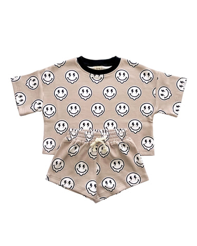 Top & Shorts Set | Electric Drippy - PREORDER