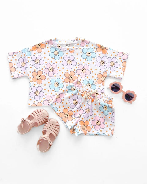 Top & Shorts Set | Ditzy Daisy - PREORDER