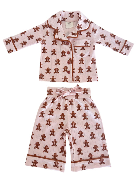 Organic Pointelle Lounge Set | Blush Gingerbread - PREORDER