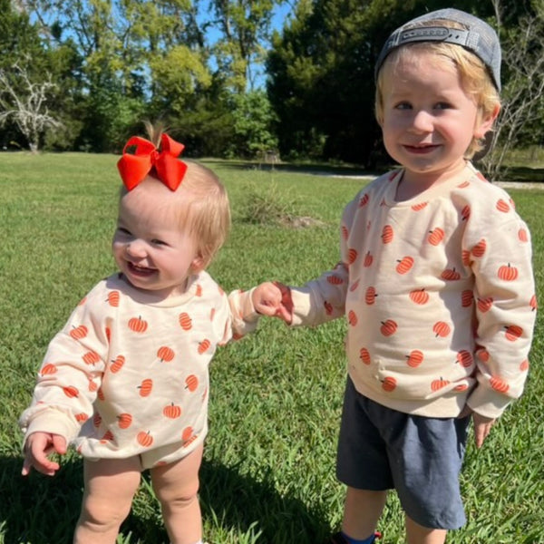 Perfect Pumpkins Romper & Pullover - PREORDER